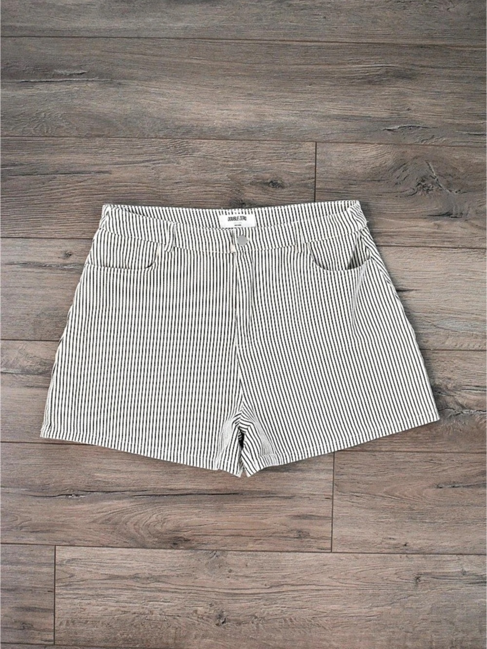 Cute Striped High-Rise Shorts